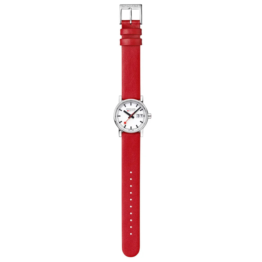 evo2 Date, Red vegan grape leather, 30 mm