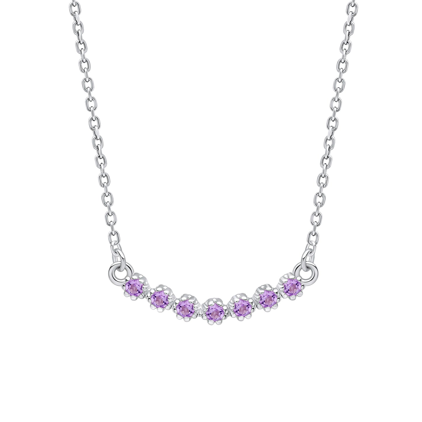 Laura Ashley Alford Meadow Light Amethyst Necklace