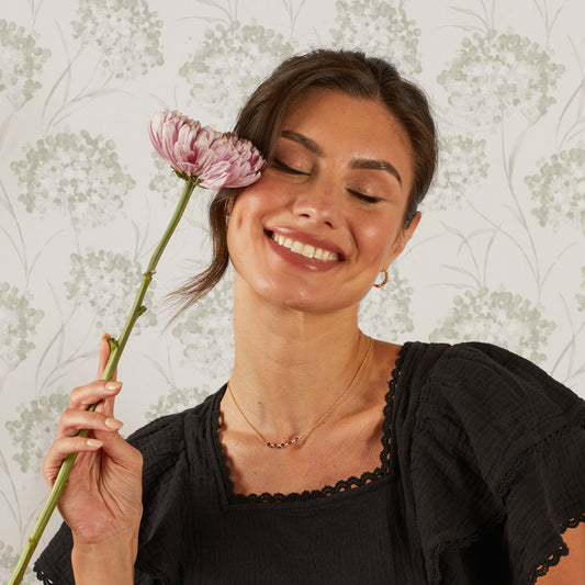 Laura Ashley Thornage Flowers Necklace