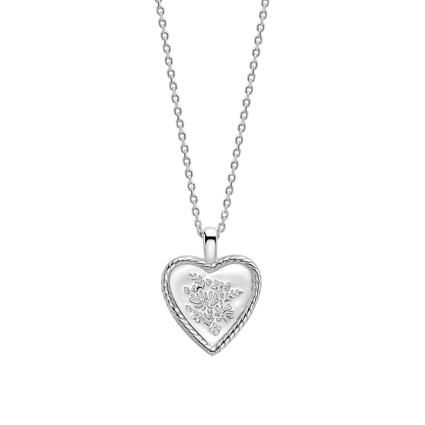 Spring Posy Vintage Heart Necklace