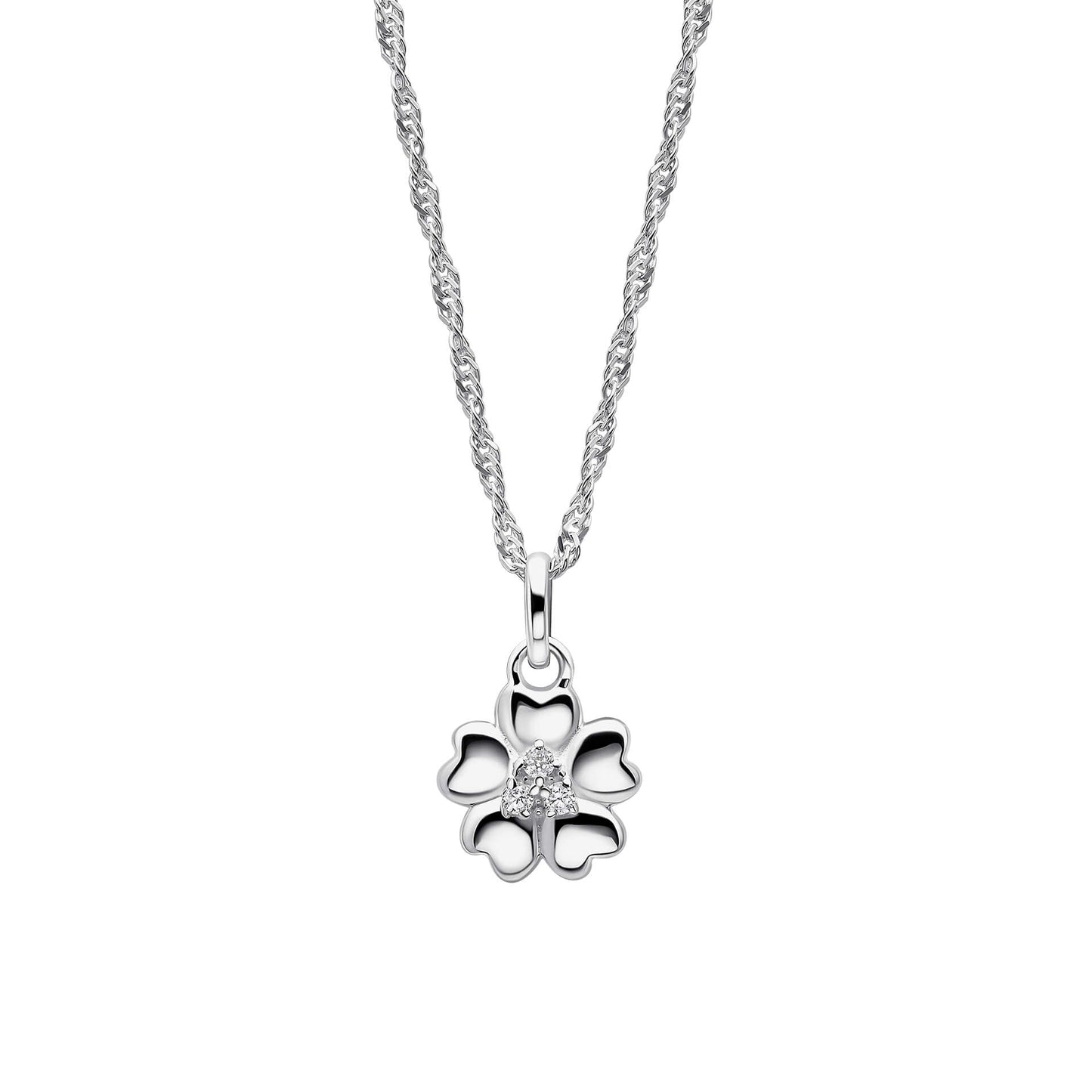 Riverly Ditsy Pave Flower Necklace