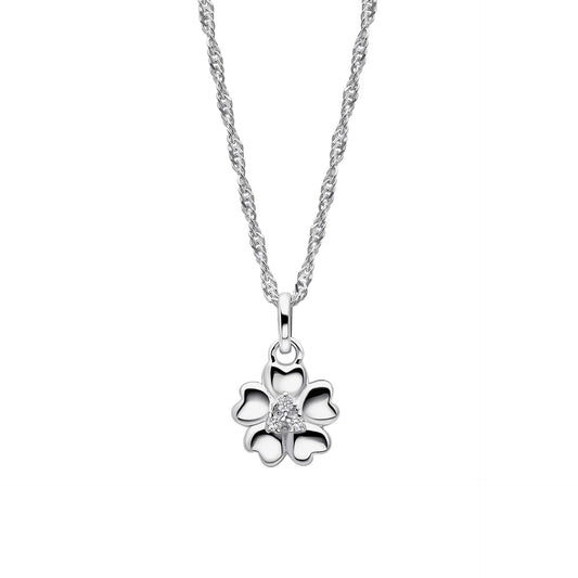 Riverly Ditsy Pave Flower Necklace