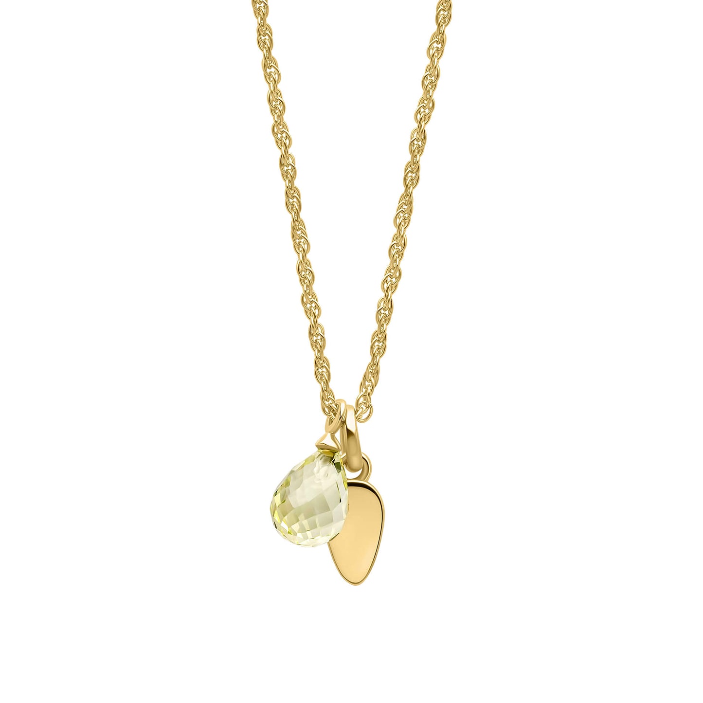 Everingham Meadow Lemon Quartz Briolette Necklace