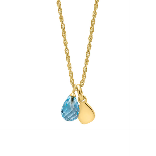Everingham Meadow Blue Topaz Briolette Necklace