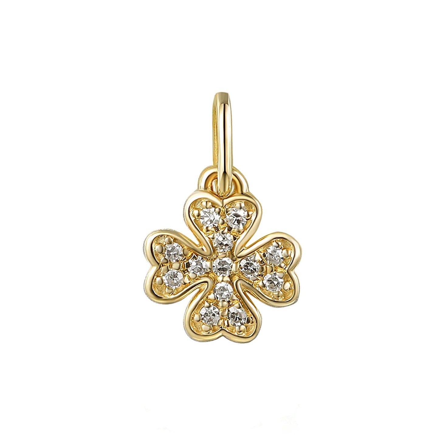 Diamond Clover Charm