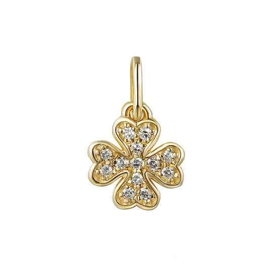 Diamond Clover Charm