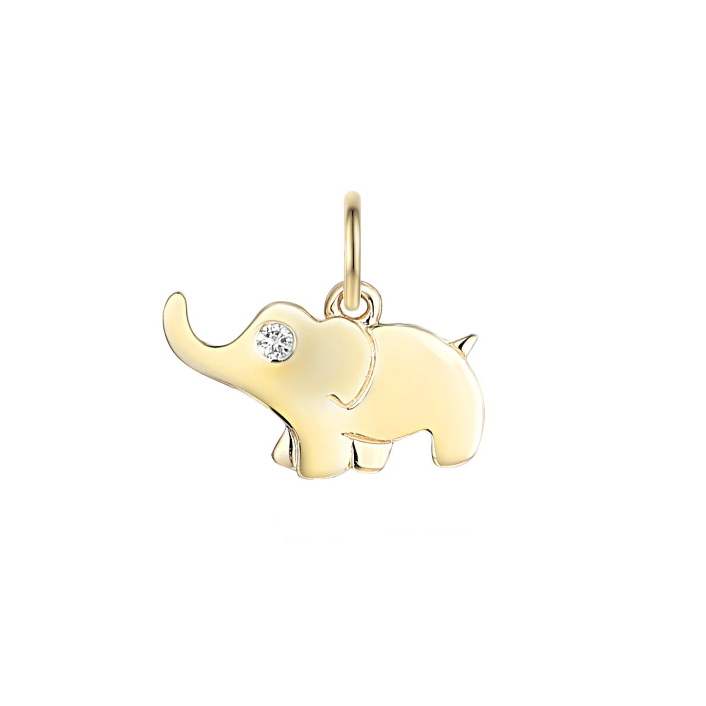 Diamond Elephant Charm