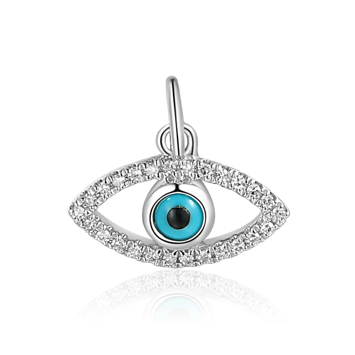 Gold Evil Eye charm set with diamonds from Charms by Marcus Tempus