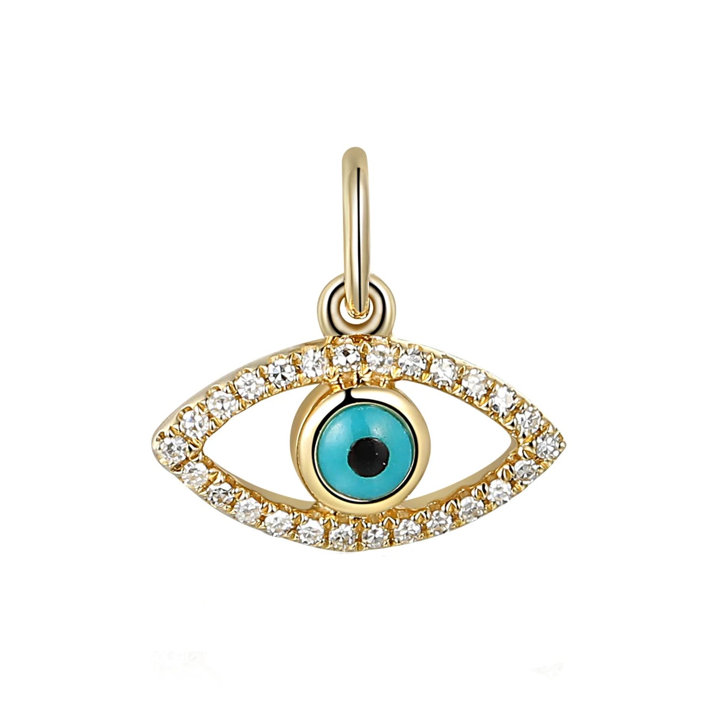 Diamond Evil Eye Charm