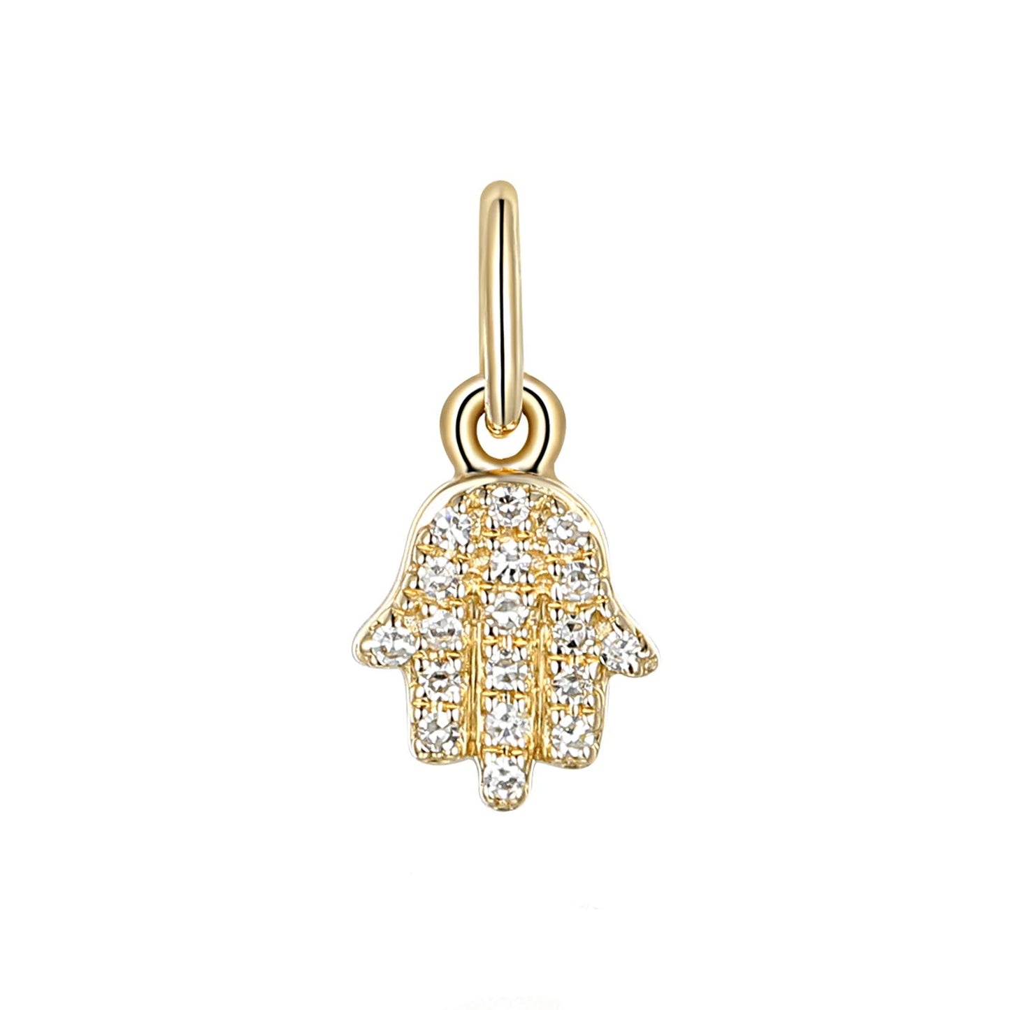Diamond Hamsa Charm