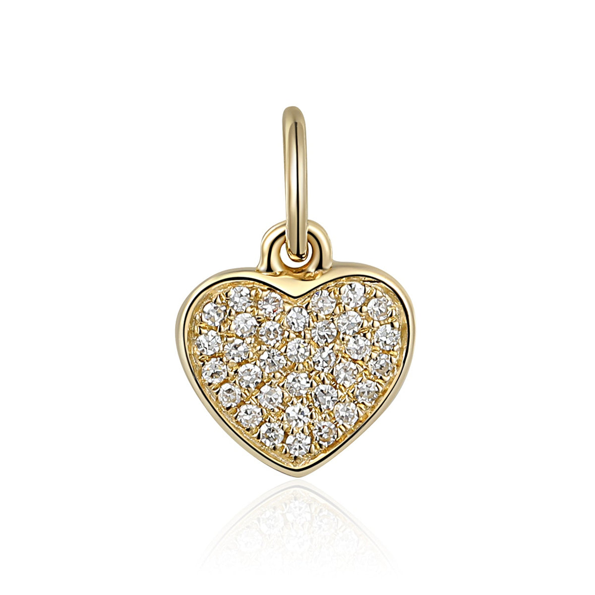 Diamond-set heart fine jewellery charm from Charms by Marcus Tempus