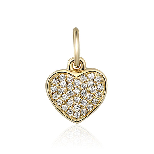 Diamond-set heart fine jewellery charm from Charms by Marcus Tempus
