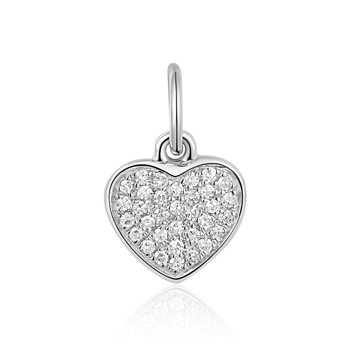 Diamond-set heart fine jewellery charm from Charms by Marcus Tempus