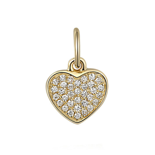 Diamond Heart Charm