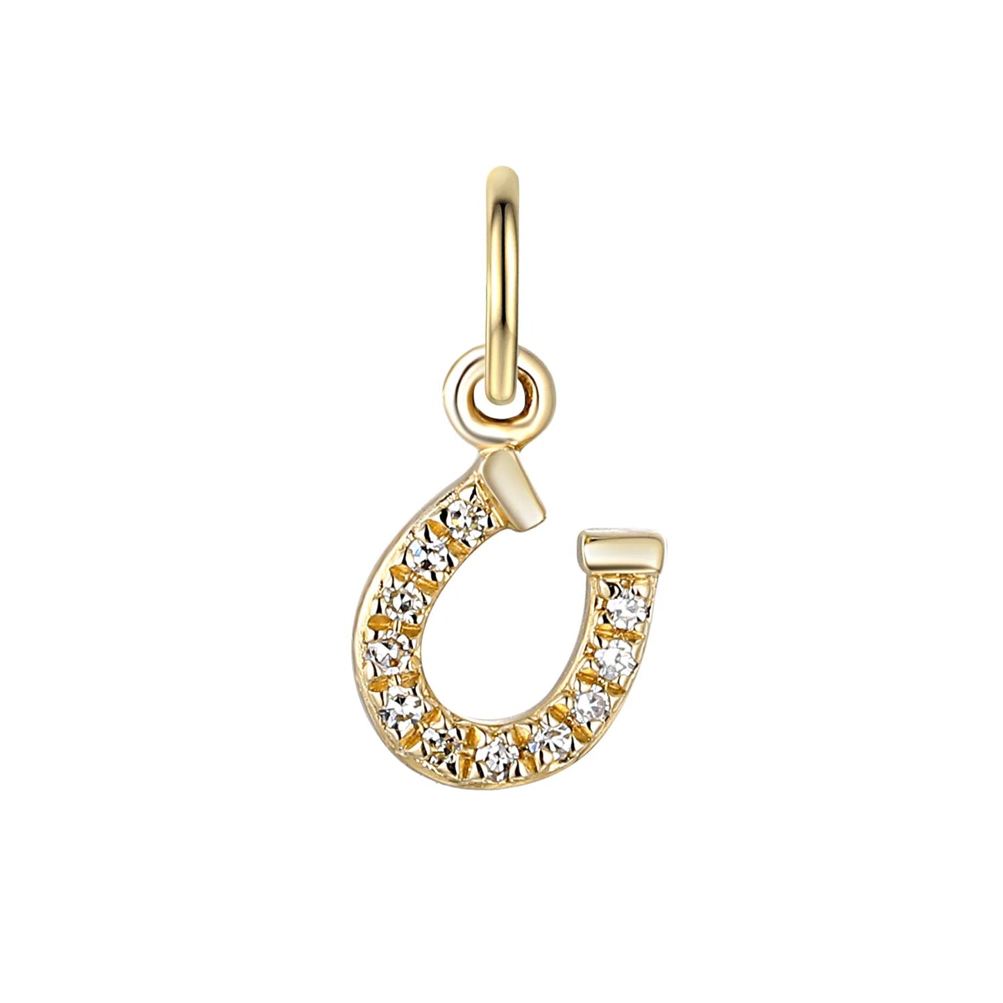 Diamond Horse Shoe Charm