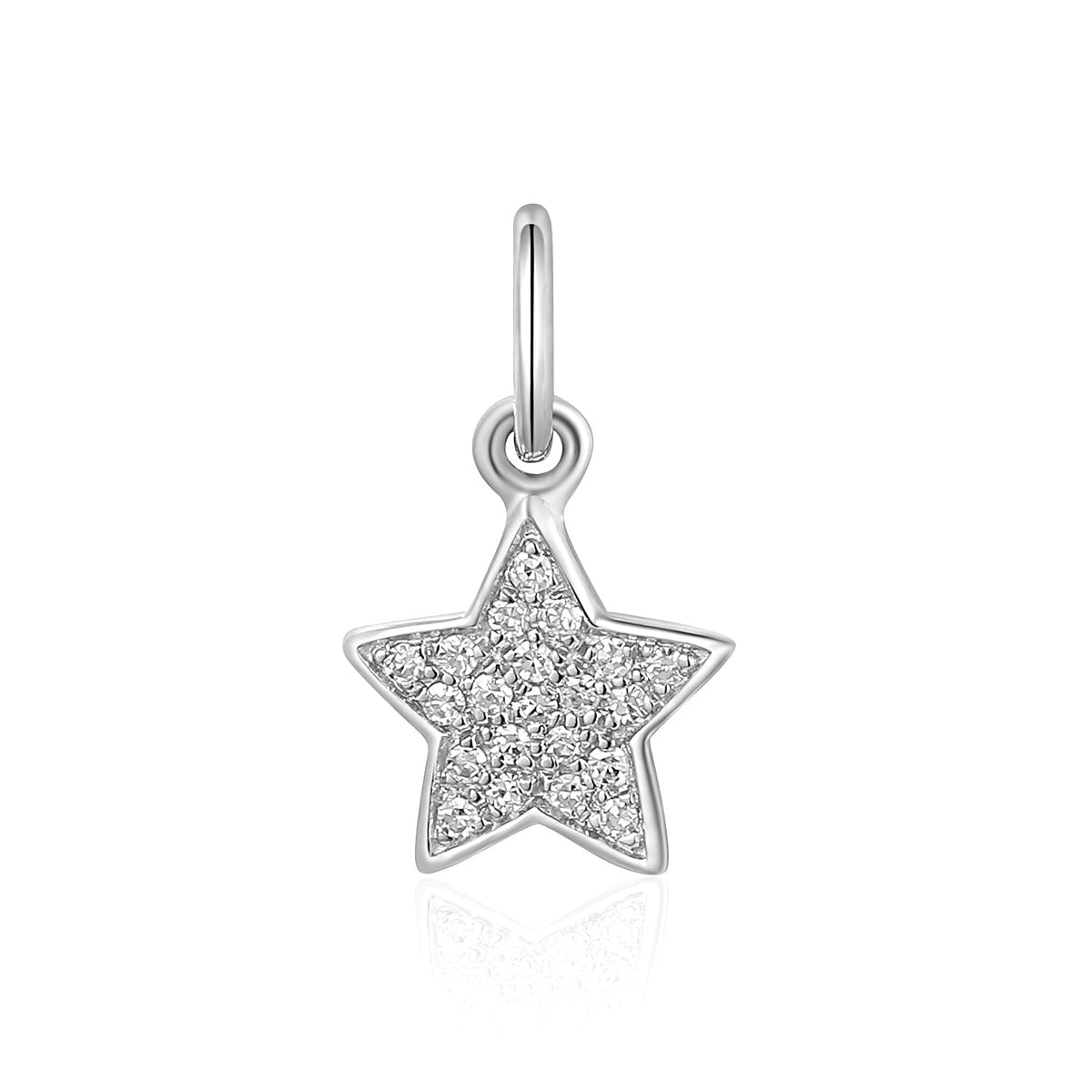 Diamond-set star fine jewellery charm available to order from Marcus Tempus