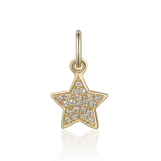 Diamond-set star fine jewellery charm available to order from Marcus Tempus