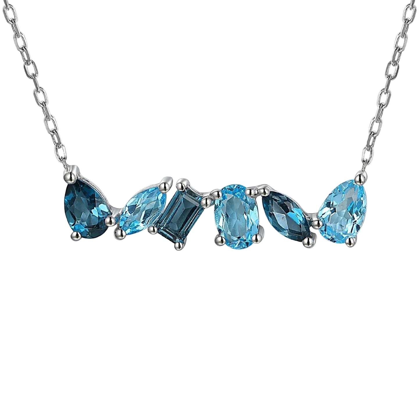 Multistone Mixed Topaz Necklace