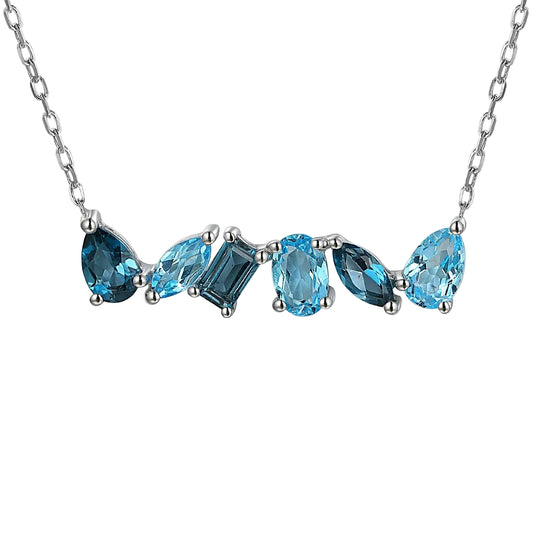 Multistone Mixed Topaz Necklace