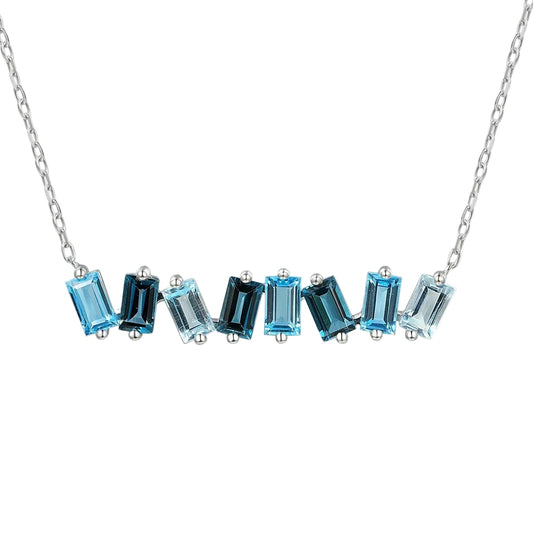 Brick Effect Topaz Necklace