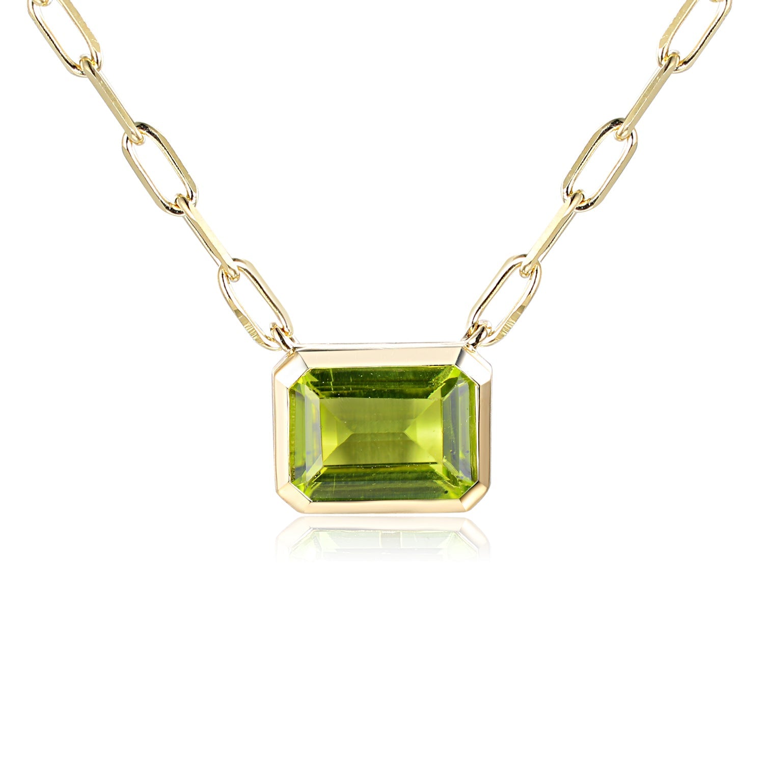 octagon-cut-peridot-pendant