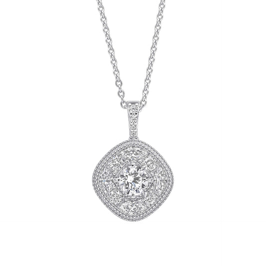 Pave Stippled Pendant