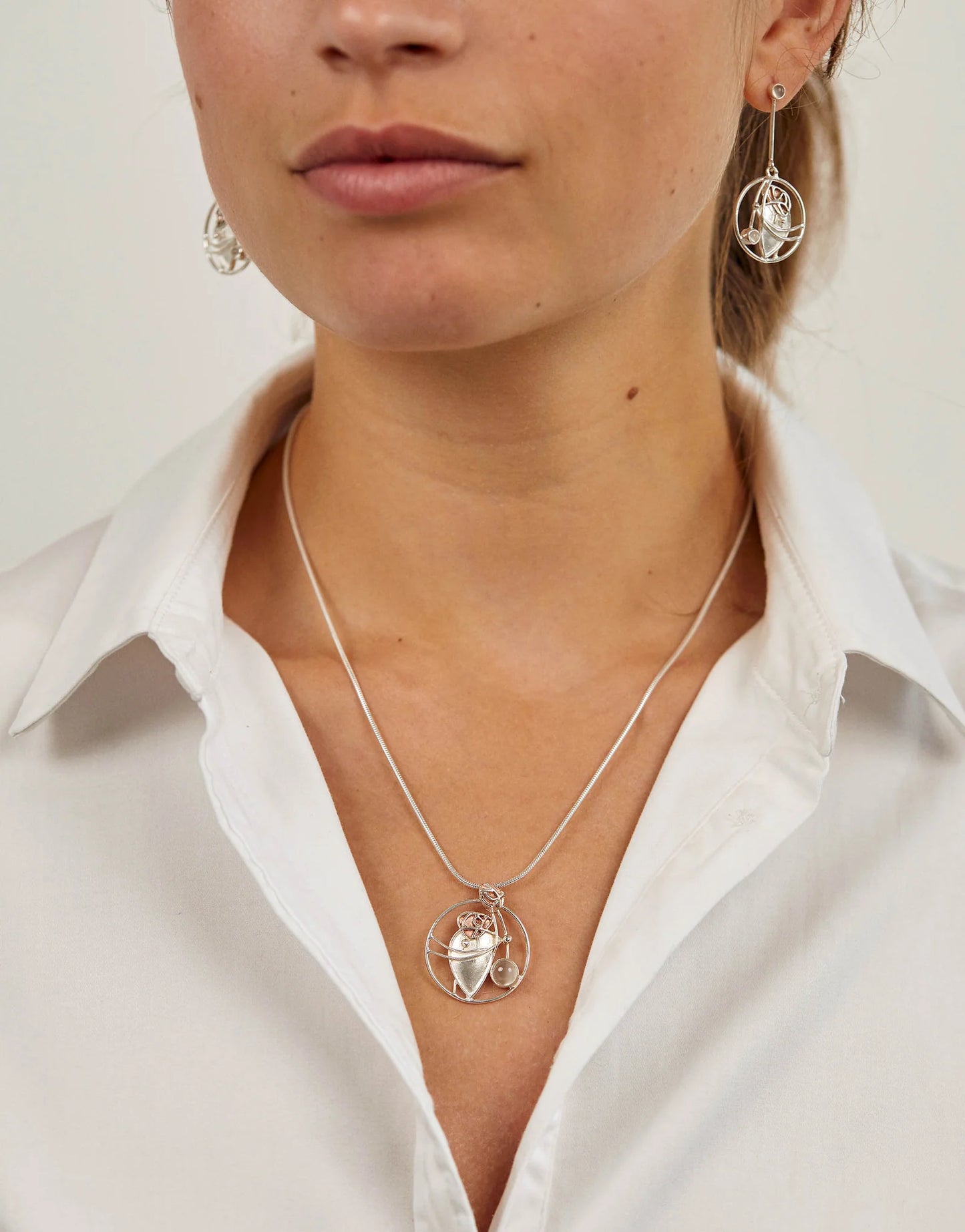 C R Mackintosh Moonstone Pendant