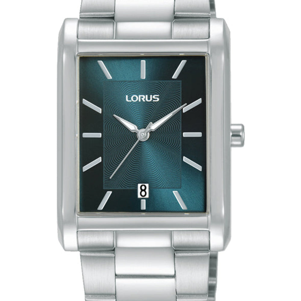 Lorus Men’s Blue Rectangular
