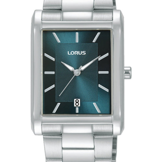 Lorus Men’s Blue Rectangular