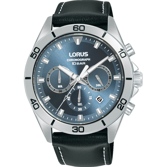 Lorus Chronograph Grey/Blue Sunray