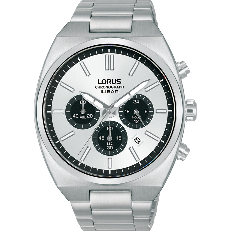 Lorus Silvertone Sunray Chronograph