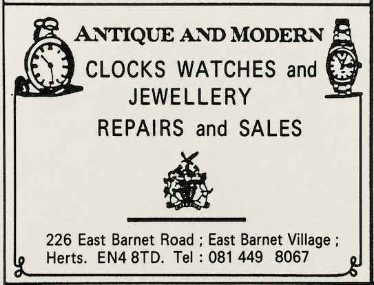 Old Antique & Modern advert