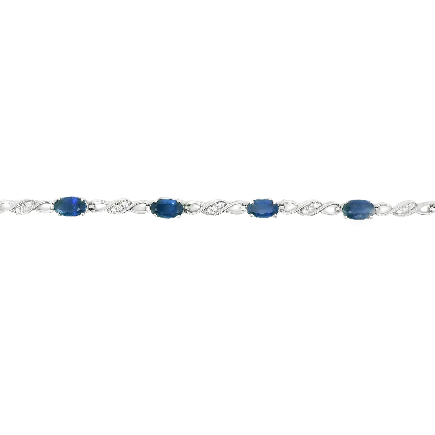 9ct Gold Bracelet with Sapphires and Diamonds