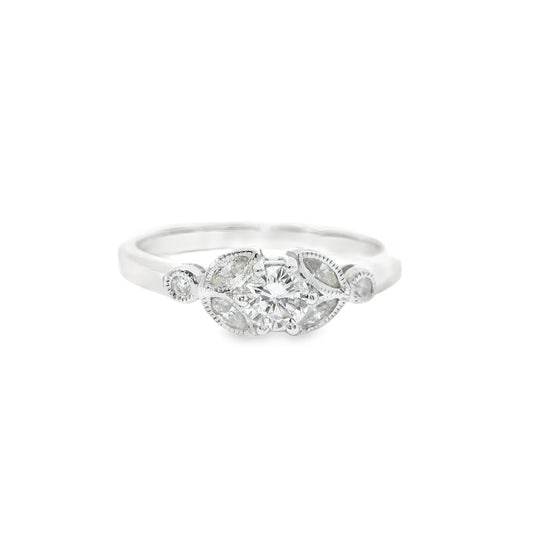 Platinum Ring with Diamonds