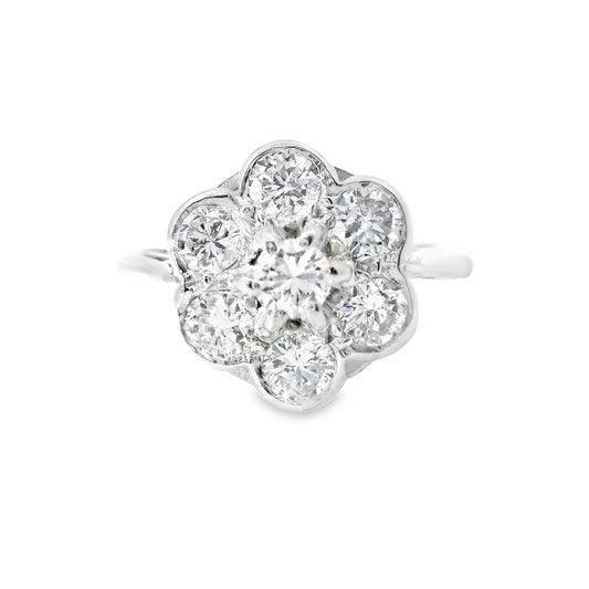 Platinum Ring with Diamonds