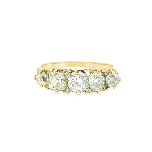 18ct Antique Ring with Diamonds