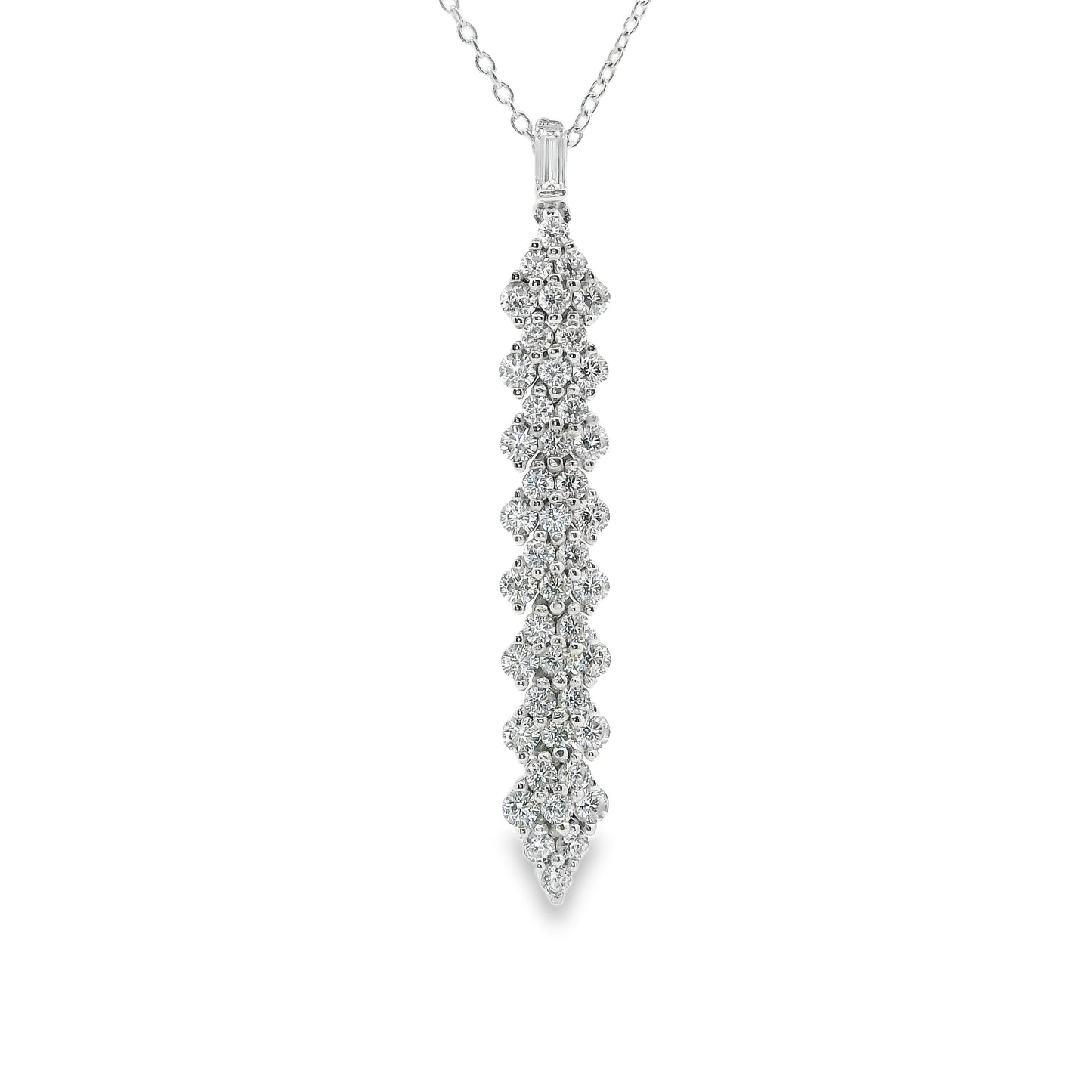 Cubic Zirconia Drop Necklace