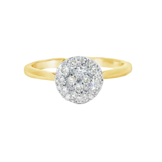18ct Diamond Cluster Ring