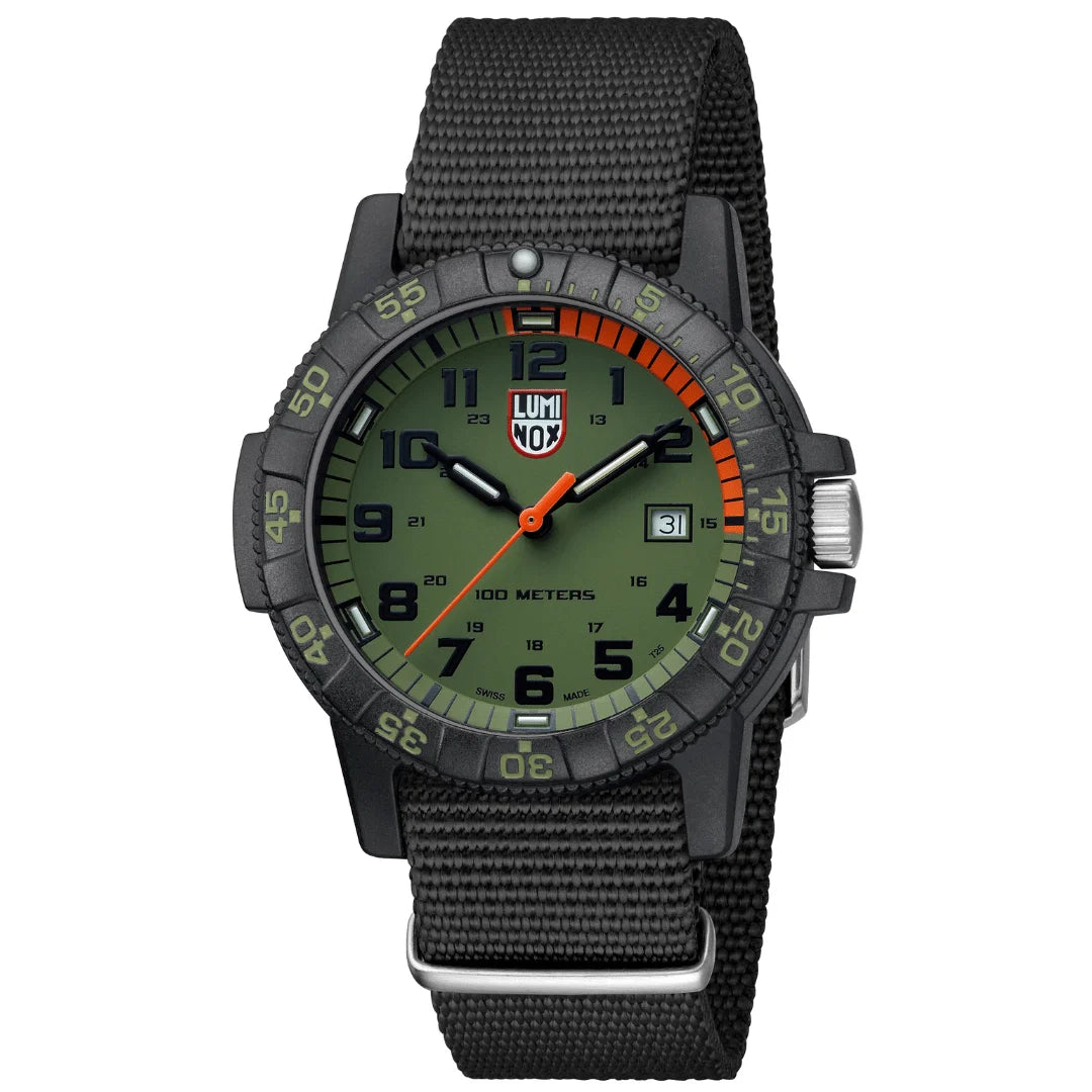 Luminox XS.0337 lightweight 44mm black CARBONOX case with protected crown and rotating bezel