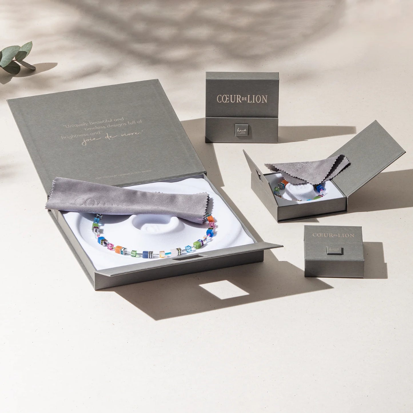 GeoCUBE® Iconic necklace rosé blush