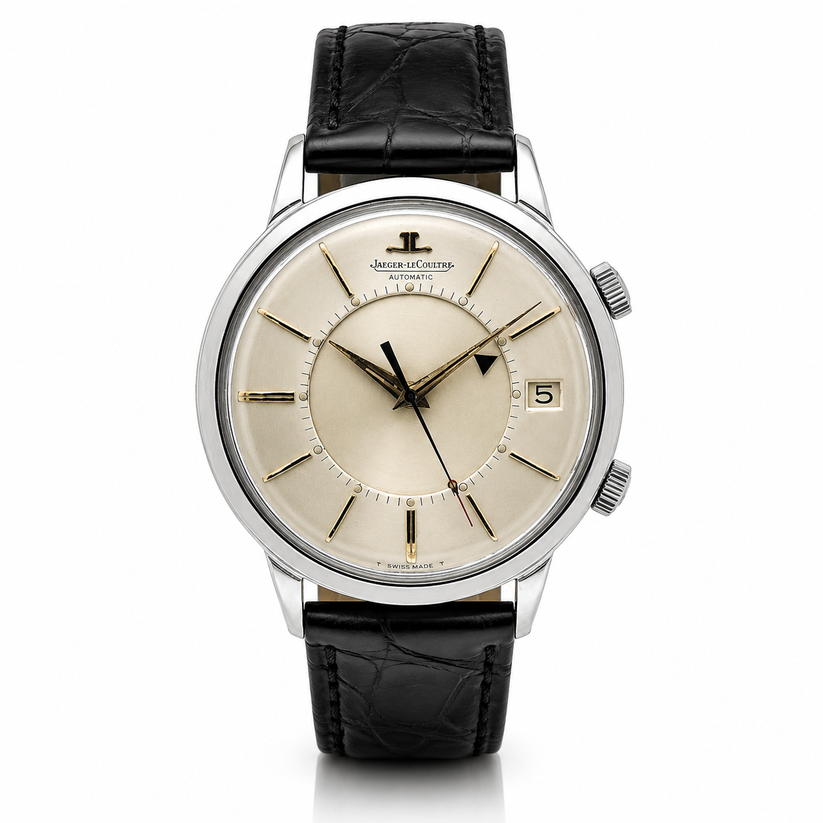 Vintage Jaeger-LeCoultre Memovox representing the pre-owned watch collection at Marcus Tempus