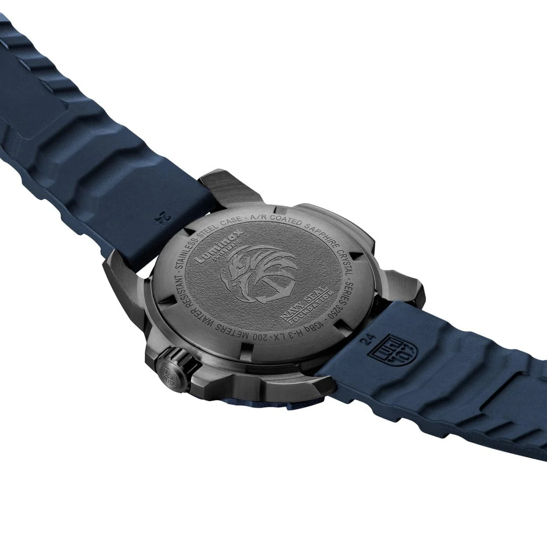 Luminox Back To The Blue navy and gold dial dive watch