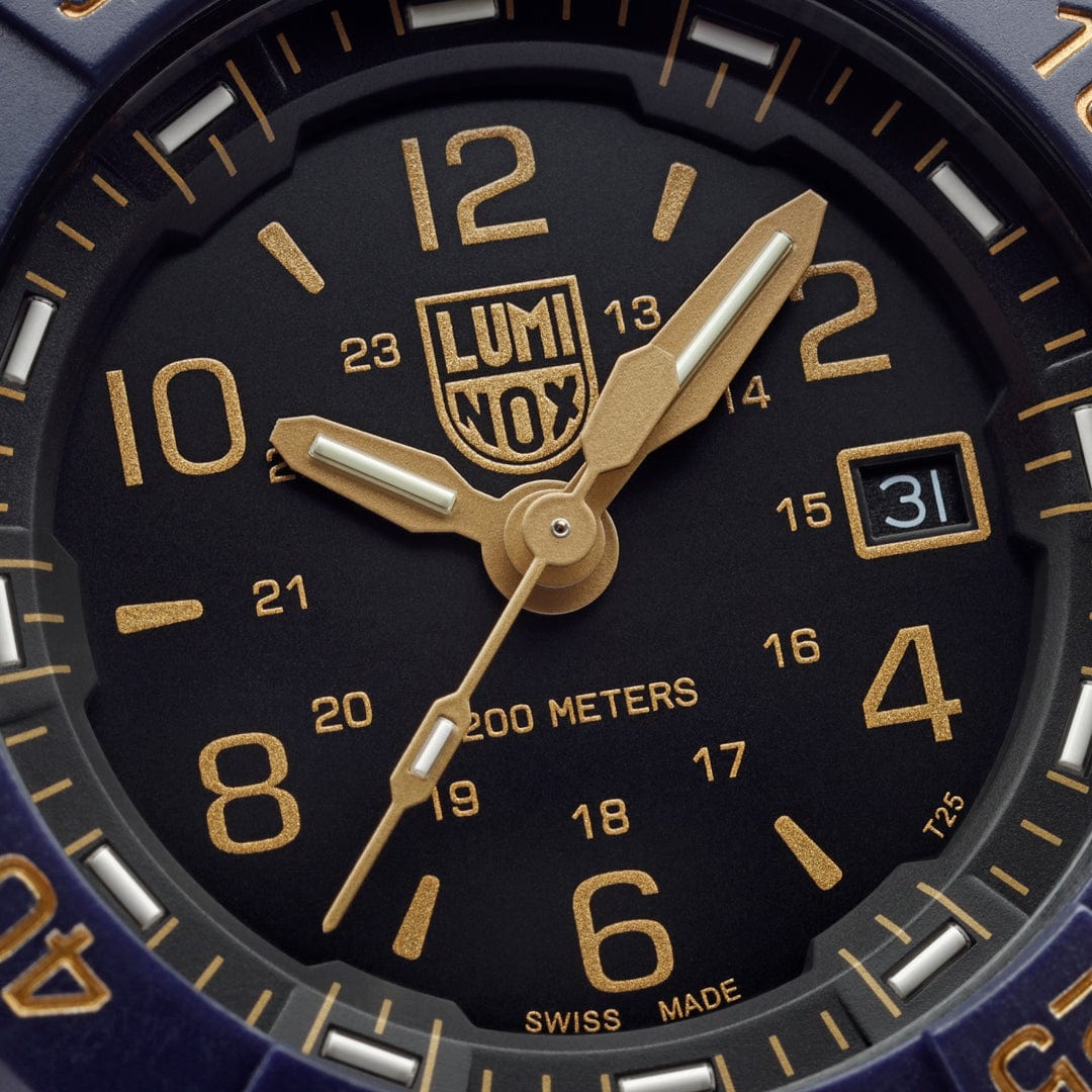 Luminox XS.3255.CB.NSF blue bezel and black stainless steel case