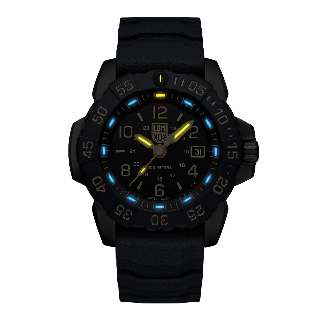 Luminox Back To The Blue Navy SEAL Foundation engraved case back