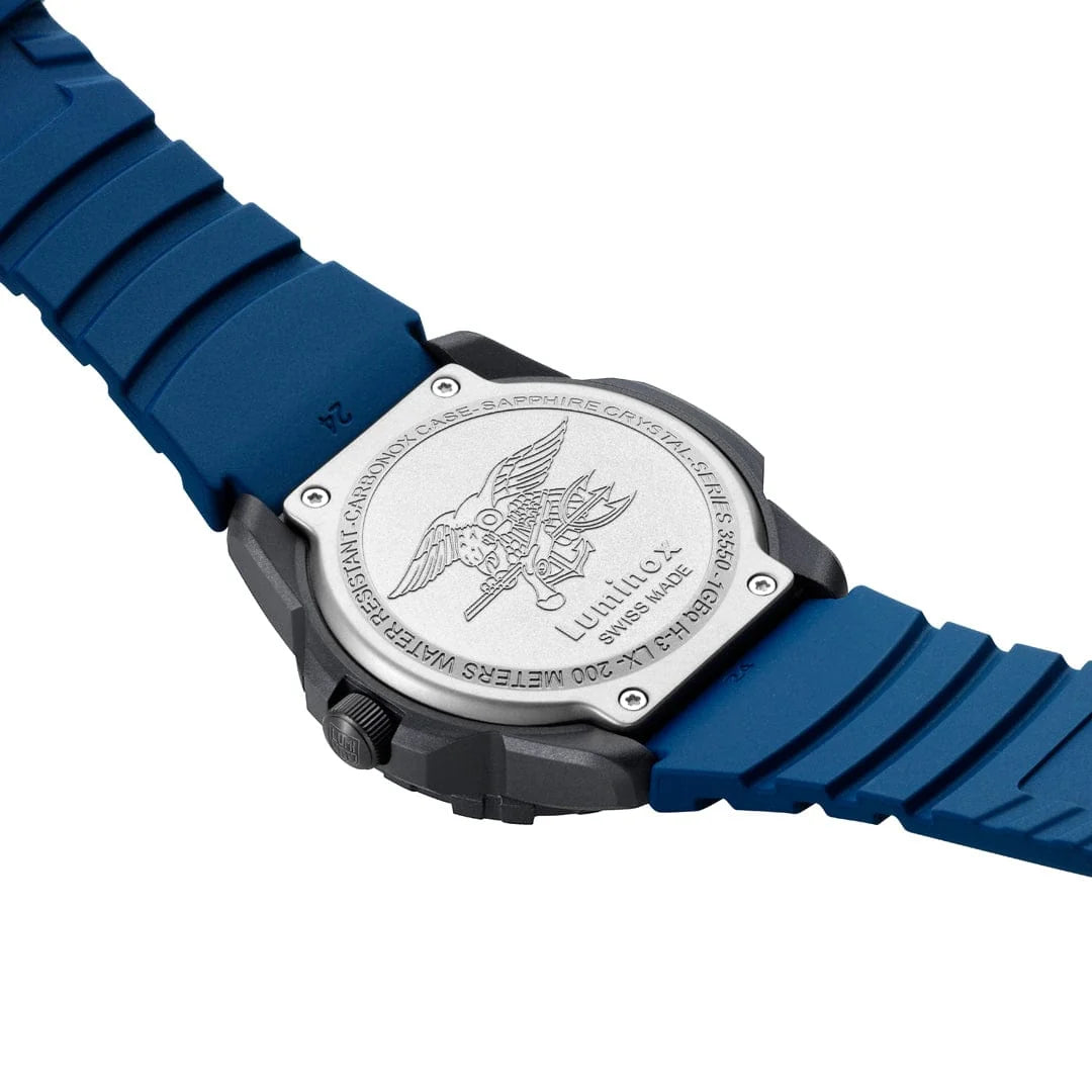 Luminox Navy SEAL XS.3553 Swiss Made watch case back