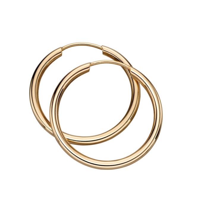 Sleeper Hoop Earrings in 9ct Gold 20mm