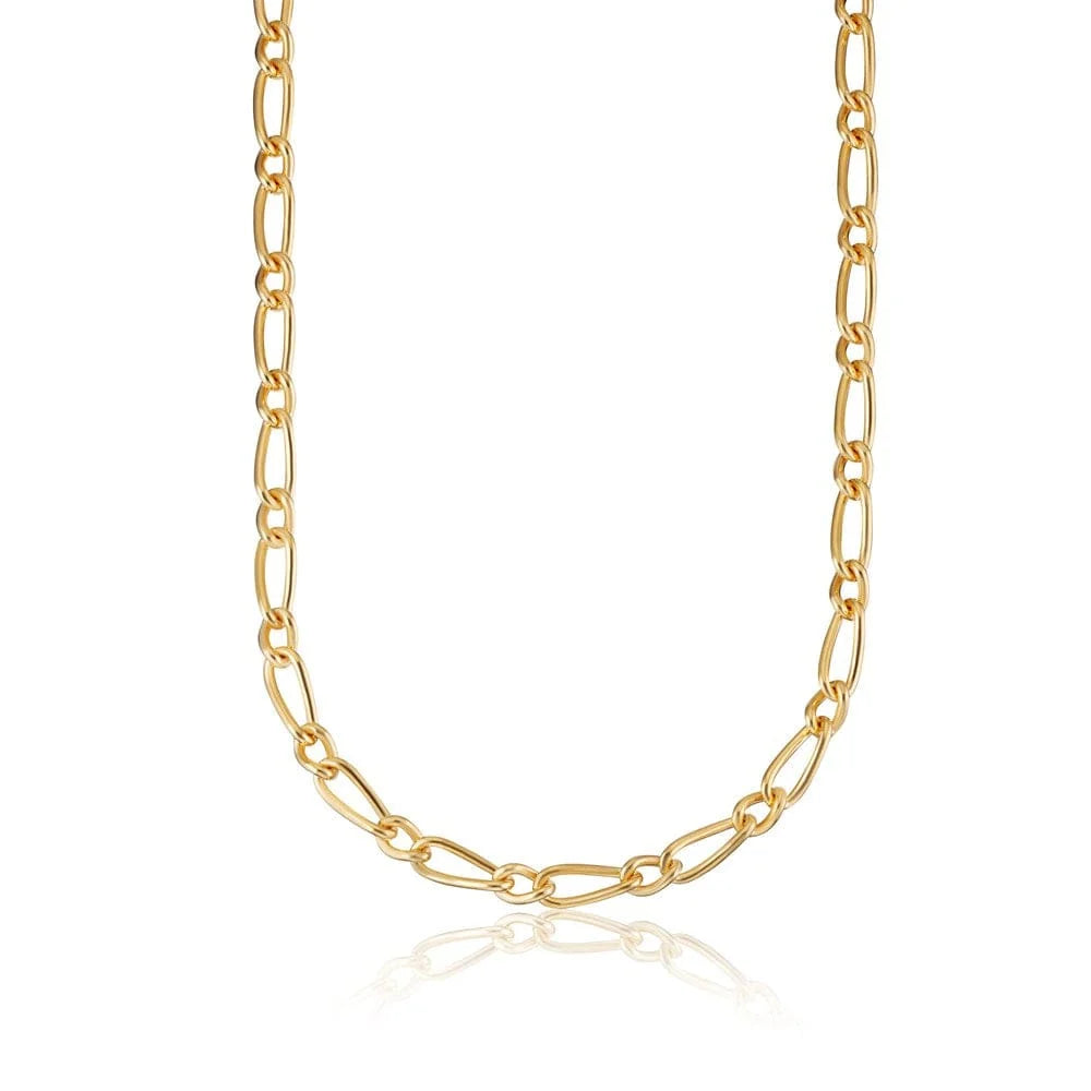 Gold My Story charm collector necklace by Lily Charmed in 18ct gold plated sterling silver