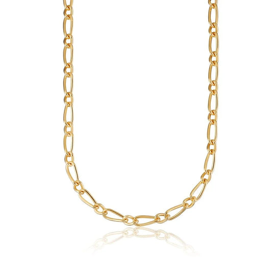 Gold My Story charm collector necklace by Lily Charmed in 18ct gold plated sterling silver