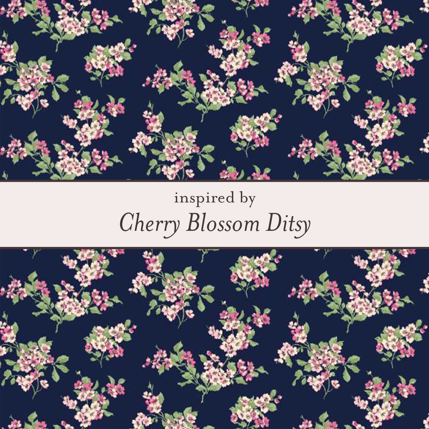 Cherry Blossom Ditsy Hoop Earrings