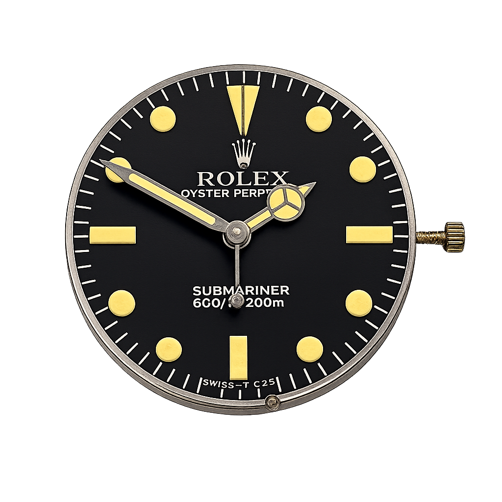 Vintage Rolex Submariner original hand restoration by Marcus Tempus